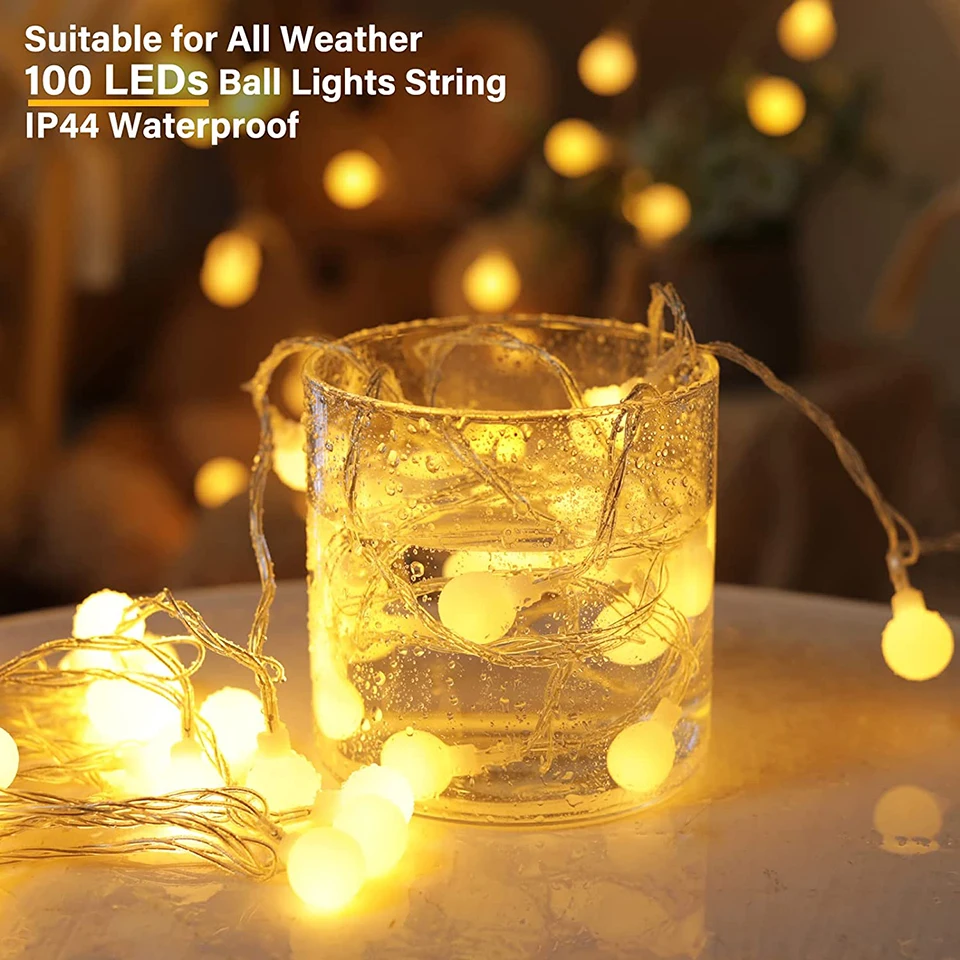 Fall Decor Maple Leaves Garland String Lights for Thanksgiving  Halloween Ball Fairy Light Home Wedding Party Christmas Decor