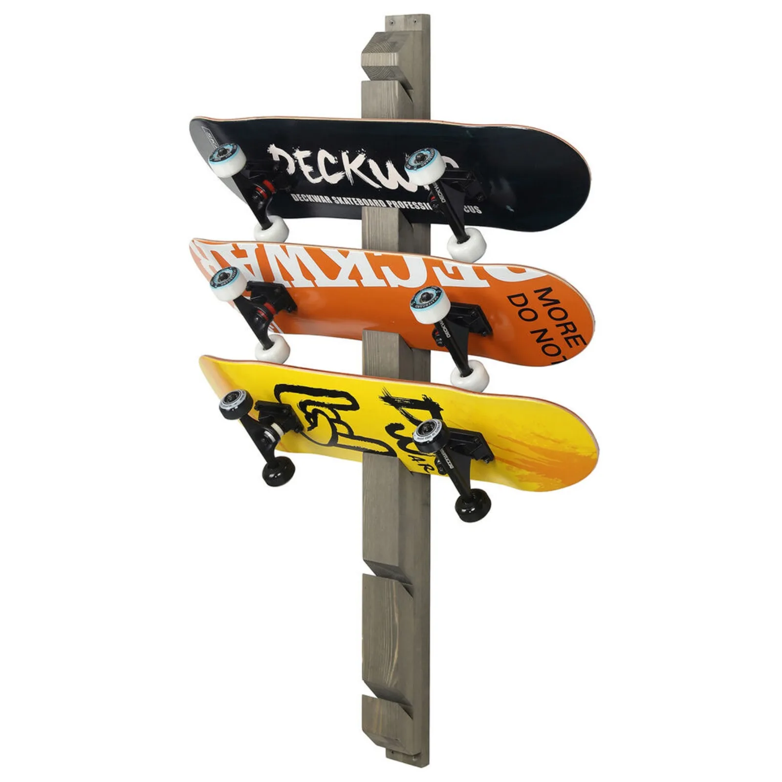 US Wall Mounted Skateboard Storage Rack, Longboard Display Organizer Holds 6 Boards