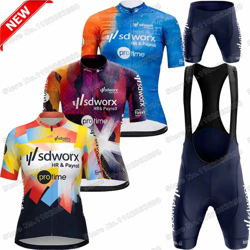 2026 Women Team SD Worx Cycling Jersey Set Summer France Tour