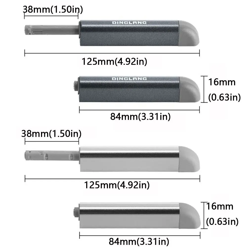 Description Picture 3 of itemHardware Concealed Damper Buffers Open Touch Door Bouncer Cabinet Door Suction Door Stopper Cabinet Catches