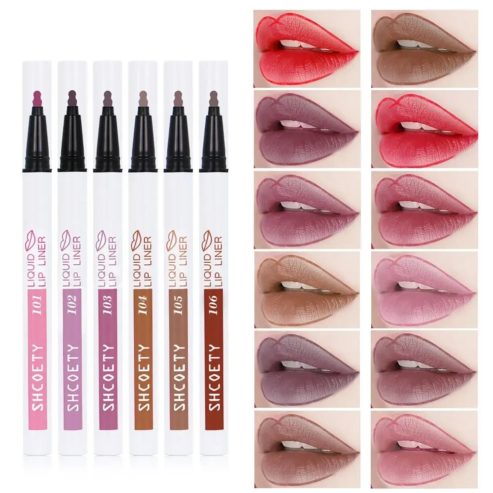 

New Liquid Lip Liner Long Lasting Lip Stain Marker Quick Drying Smudge Proof Natural Lipstick Pen Matte Nude Lip Makeup Tool