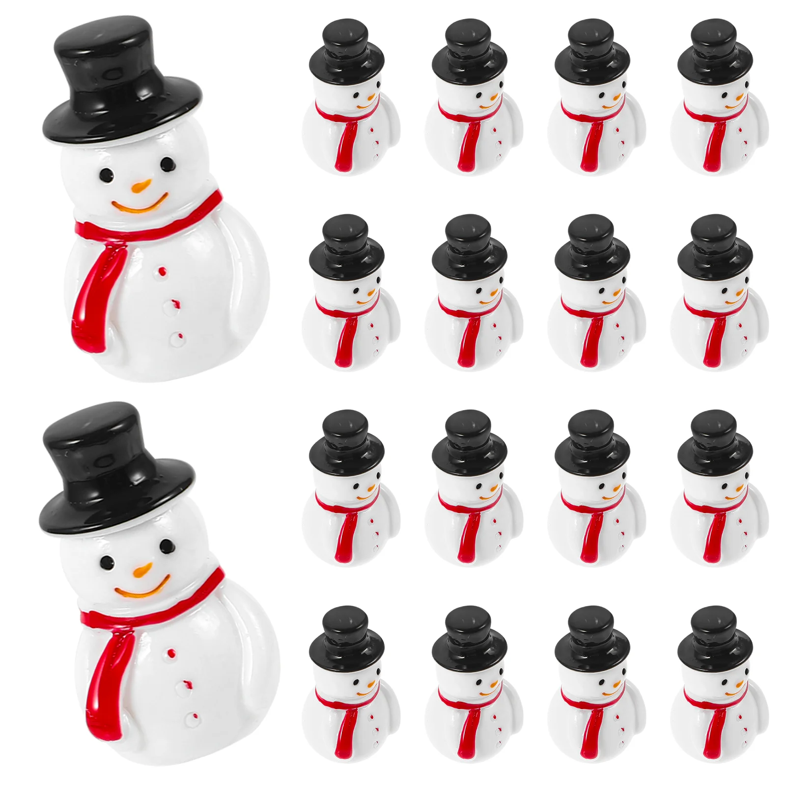 

Christmas Miniature Snowman Resin Snowman Ornaments DIY Snowman Craft Mini Christmas Santa Snowman Miniature Figurine