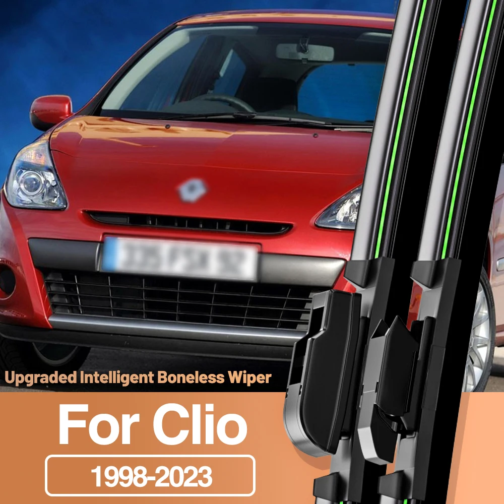 

2pcs For Renault Clio 2 3 4 5 1998-2023 Front Windshield Wiper Blades Windscreen Window Accessories 2000 2005 2012 2018 2019