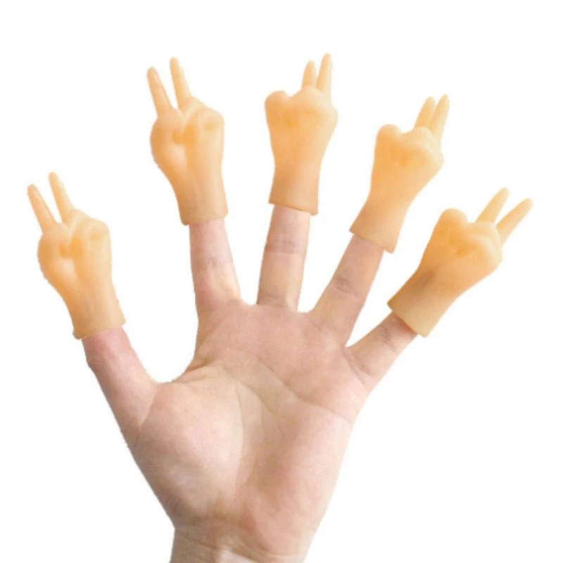 

Small Toys on The Palm Pet Cat Little Finger Sleeve Middle Finger Whole TIKTOK Internet Celebrity Small Hand Model Teasing Cute
