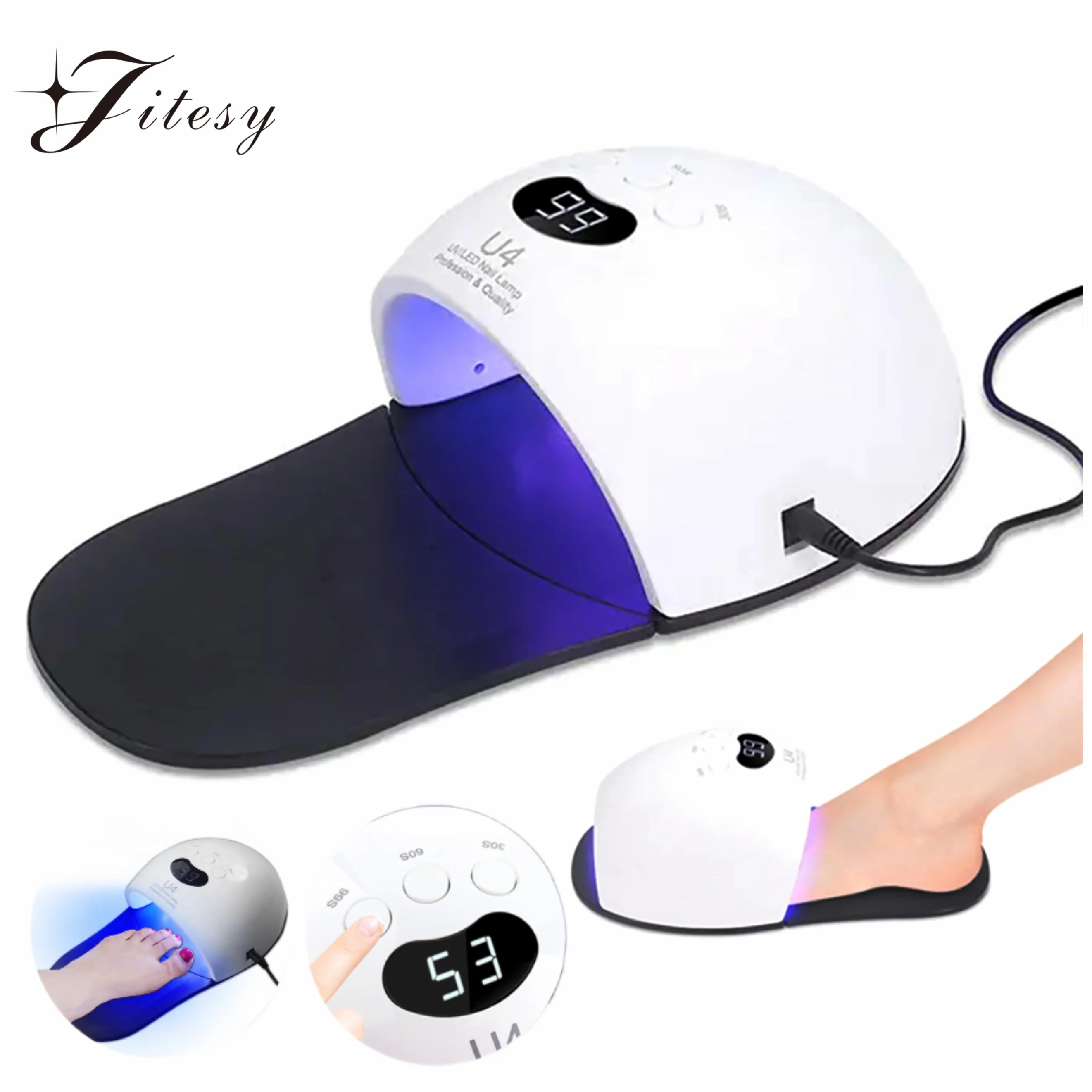 48W Nail Fungus Laser Treatment Device Digital Display 905nm Infrared Light 470nm Remove Fungal Nail Blue Therapy Anti Fungal nail fungus remover laser therapy pen