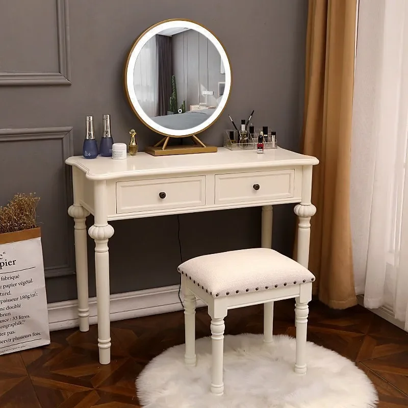

Modern dressing table, small bedroom room, master bedroom, wedding room, dressing table, light luxury, high-end French American