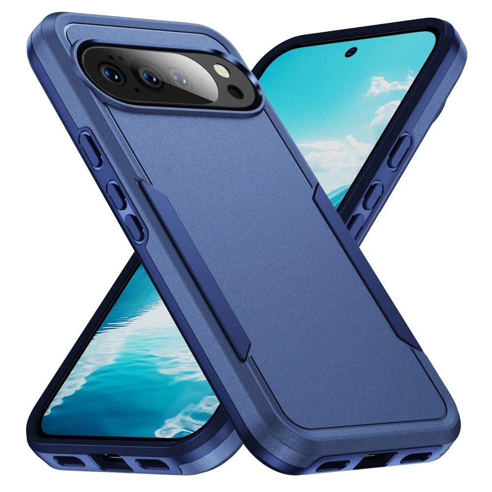 Premium Shockproof Dual Layer Armor Phone Case with Color Collision Design