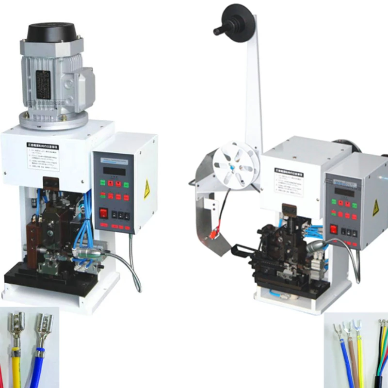 

Automatic, continuous, variable frequency silent stripping and punching integrated, terminal crimping machine