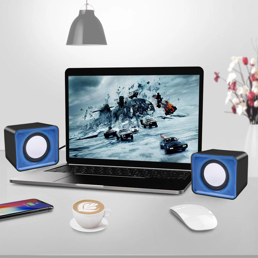 Desktop PC Speaker For Computer Laptop Notebook Mini Sound Box Music Bocina Column Acoustics Coluna Audio System Caixa_voghion.com