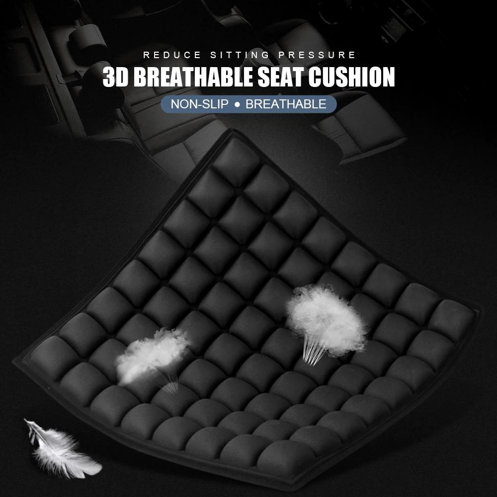 Office Chair Cushion 3D Air Inflatable Orthopedic Seat Cushion Back for Relieving Sciatica Tailbone Pain Pad Car Back Cushion