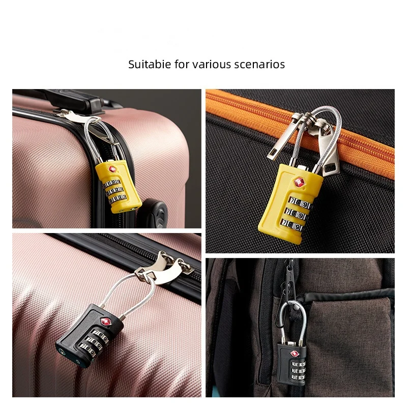 TSA Travel Luggage Mini Security Digit Combination Padlock 3 Digit Anti-Theft Password