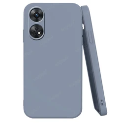 Enhanced Liquid Silicone Shockproof TPU Soft Back Bumper Case Cover for Reno 8T(4G) (Lavender Grey)