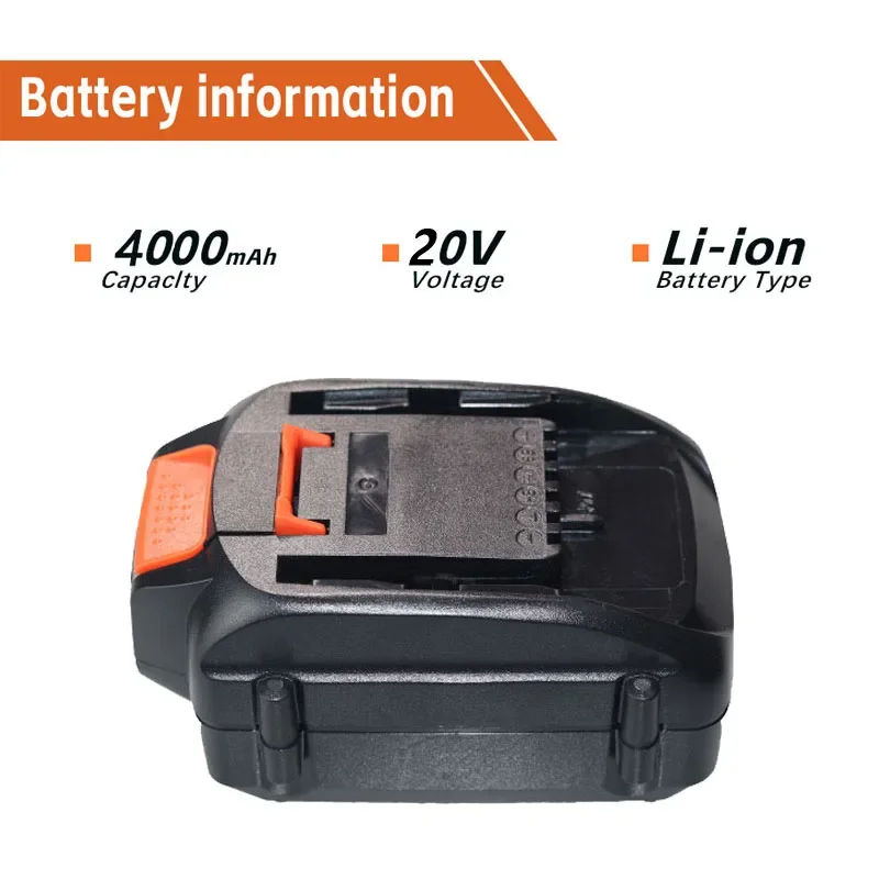 

100% New brand New Replaceable 20V 4000mAh lithium-ion battery tool battery