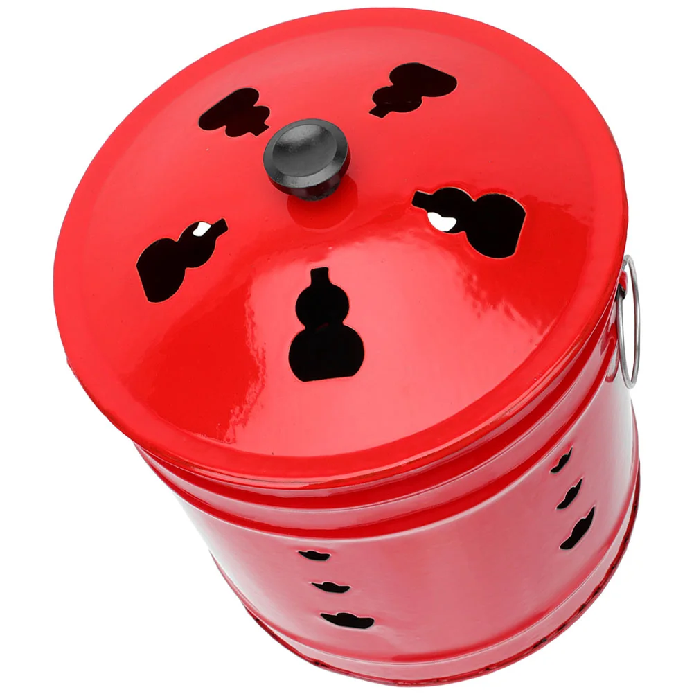 

Burn Incinerator Fire Barrel Cage Pit Burning Can Bin Yard Garden Bucket Waste Outside Barrels Metal Bonfire Paper Leaves