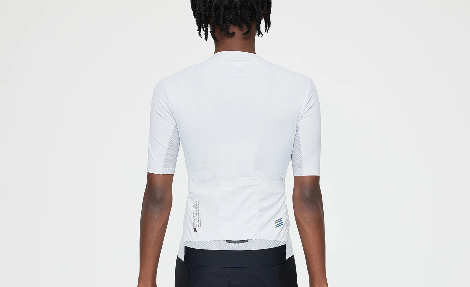 SPEXCEL 2022 New Coldback Tech Fabric UPF 50+ Pro Aero Fit Short Sleeve Cycling Jerseys Seamless Collar design Light Gray 4