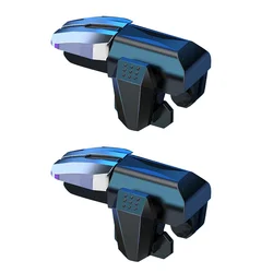 Enhanced 6 - Finger Mobile Game Controller with Trigger Joystick and Fire Buttons (B)