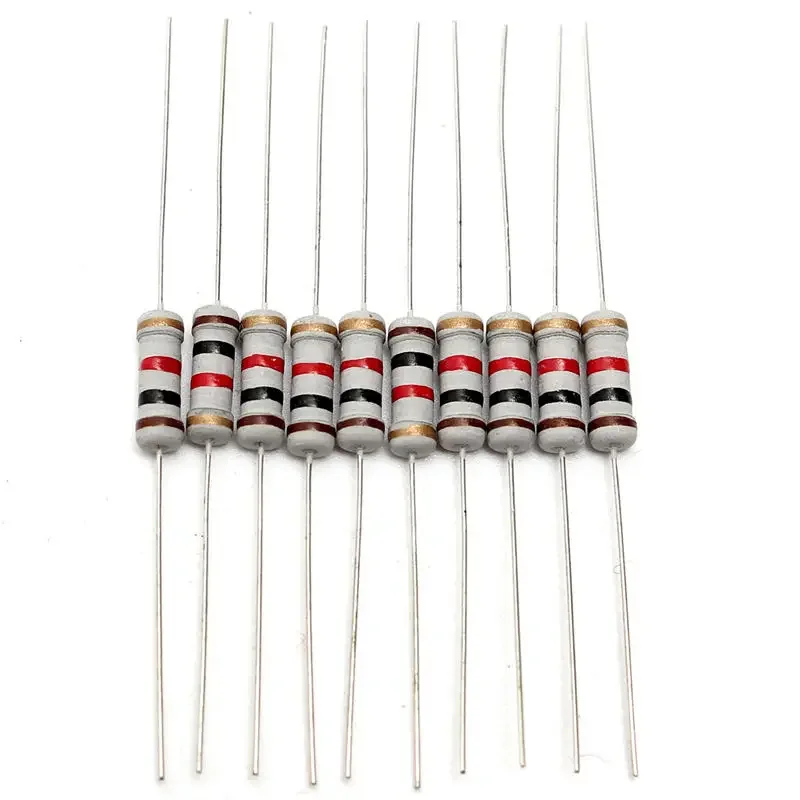 200pcs/lot 20Values *10Pcs Carbon film resistor Pack 1W 5% 10 ohm-1M ohm DIY Resistance Assortment Kit