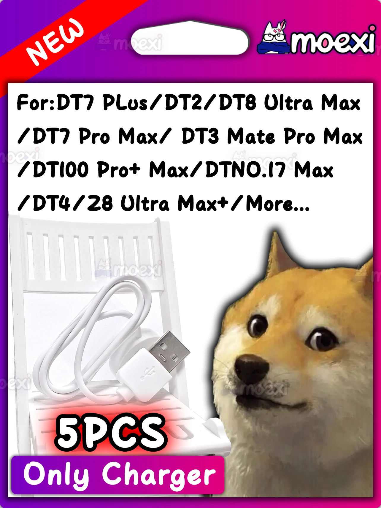 

5 шт., беспроводное зарядное устройство для умных часов DT8 Ultra Max Z8 Ultra Max + DT8 Pro DT4 DT3 MATE Z3 DT7 Max Plus, зарядный USB-кабель