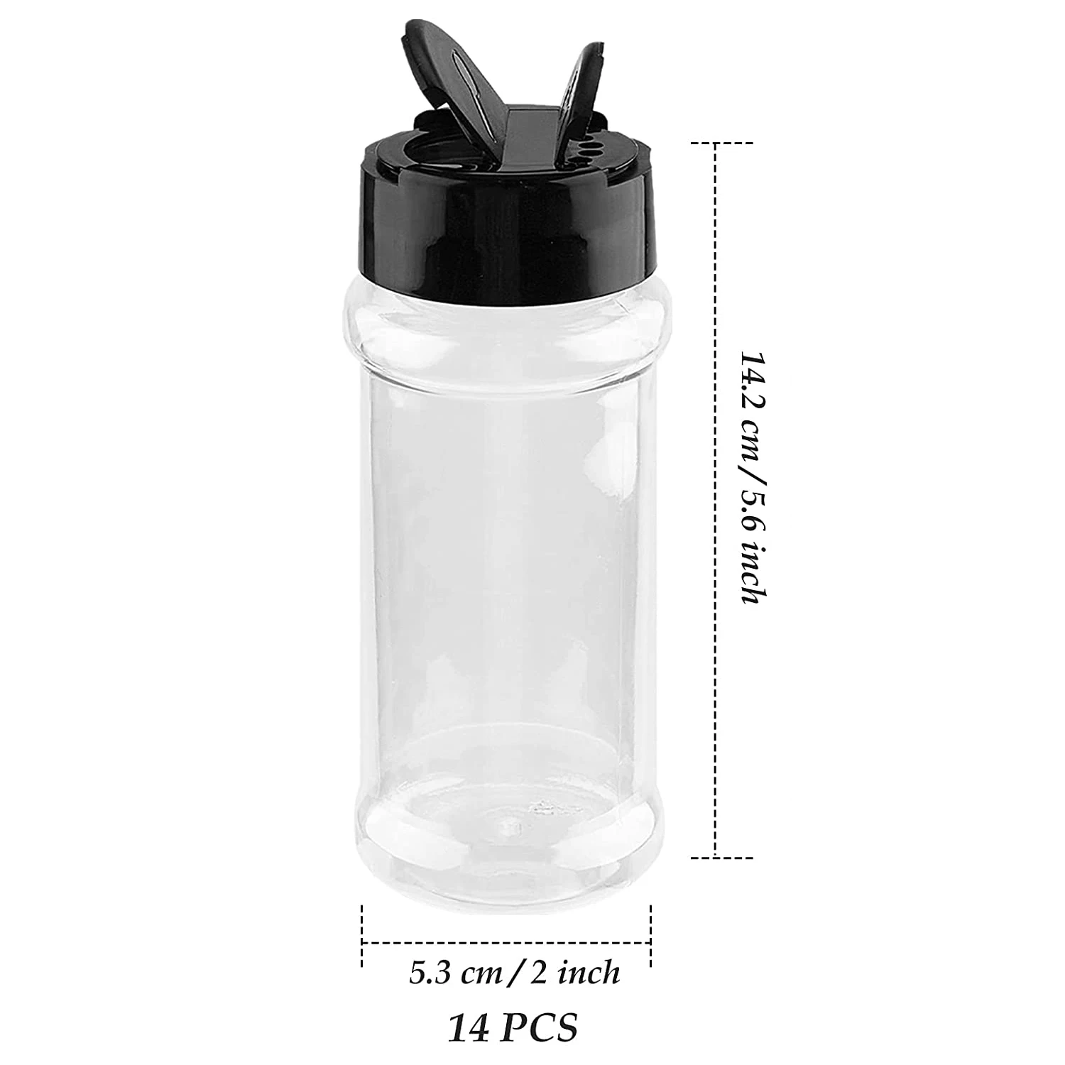 Medium Plastic Spice Jar with Sifter Cap