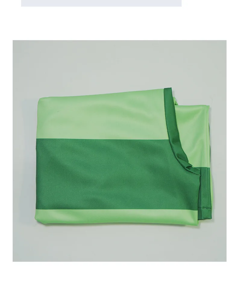 Minecraft Steve Cosplay Green Striped Polo Shirt for Men (Unofficial)