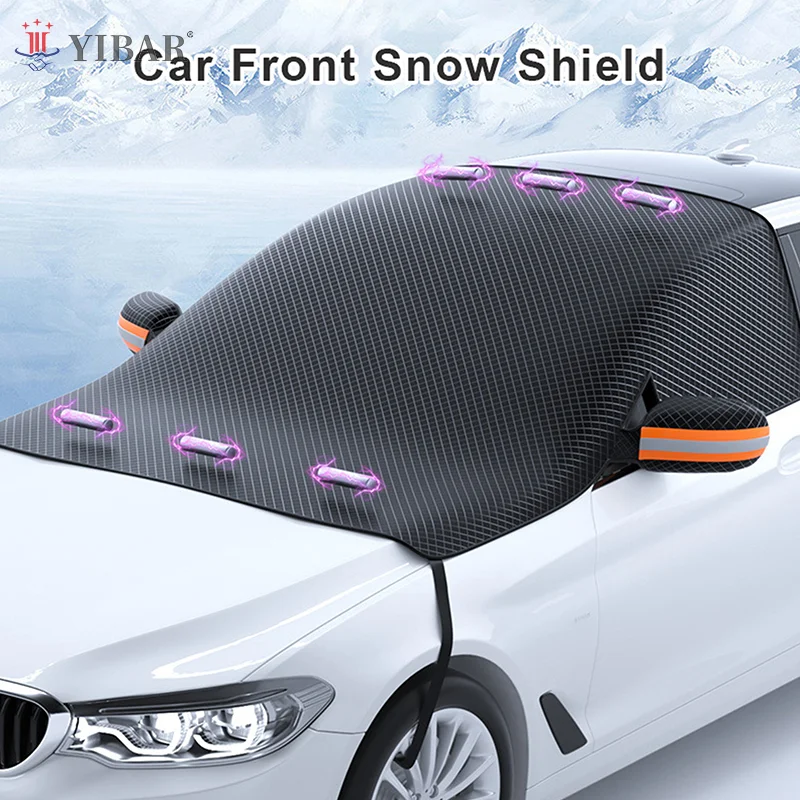 

Magnetic Car Front Windscreen Cover Oxford Cloth Car Windshield Sunshades Rainproof Heat Insulation Universal Car Visor Cover