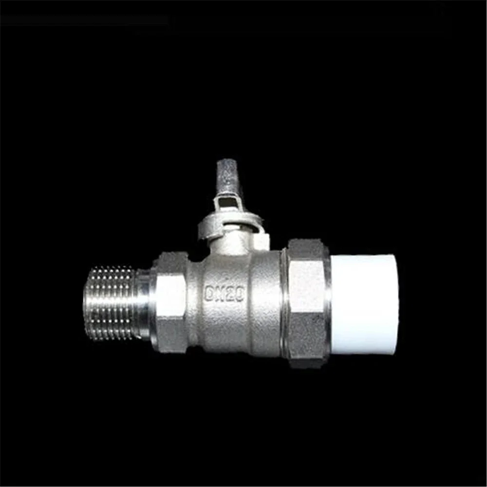 PPR Heating Valve Heating Pipeline Copper Ball Valve 4 Points 6 Points 1 Inch PPR External Wire Live Connection Ball