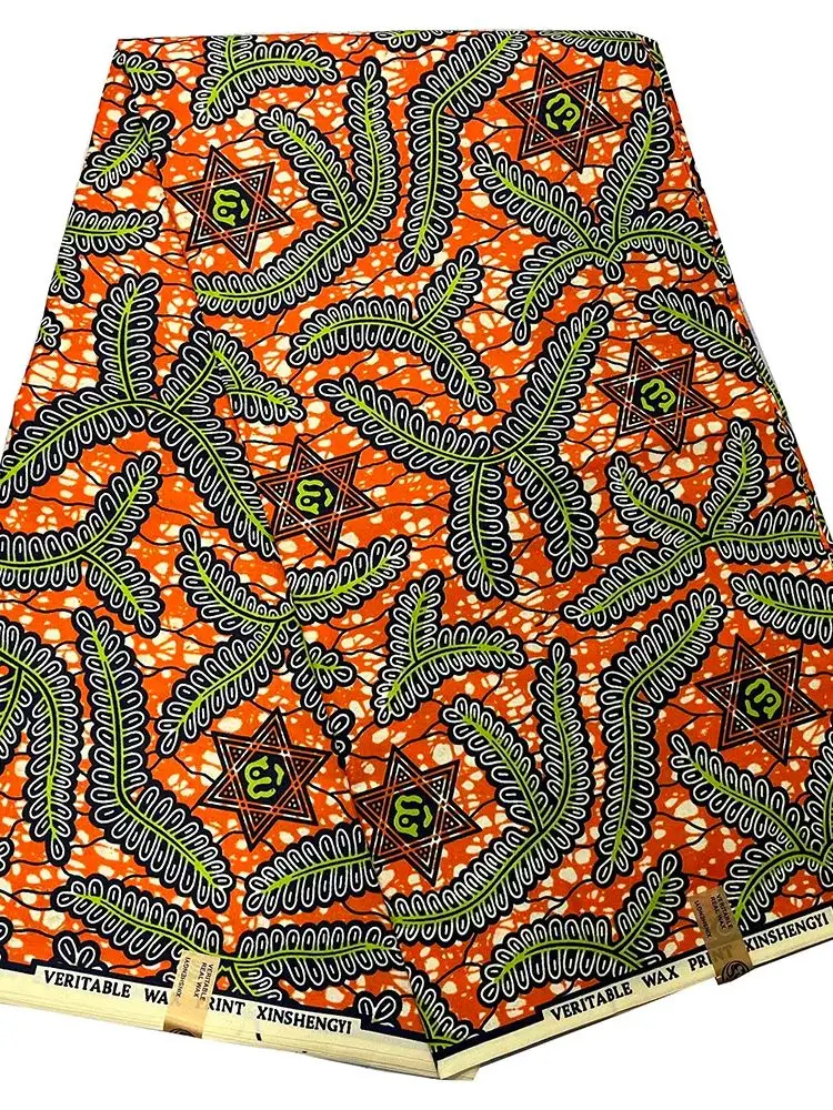 African Ankara Wax Fabric 6yards Africaine Africain Wax Soft polyester Material For sewing