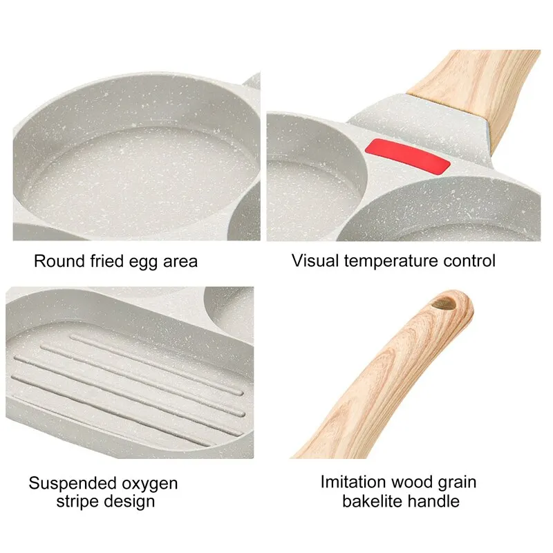 Omelet Pan Non-stick 3 Hole/4 Hole