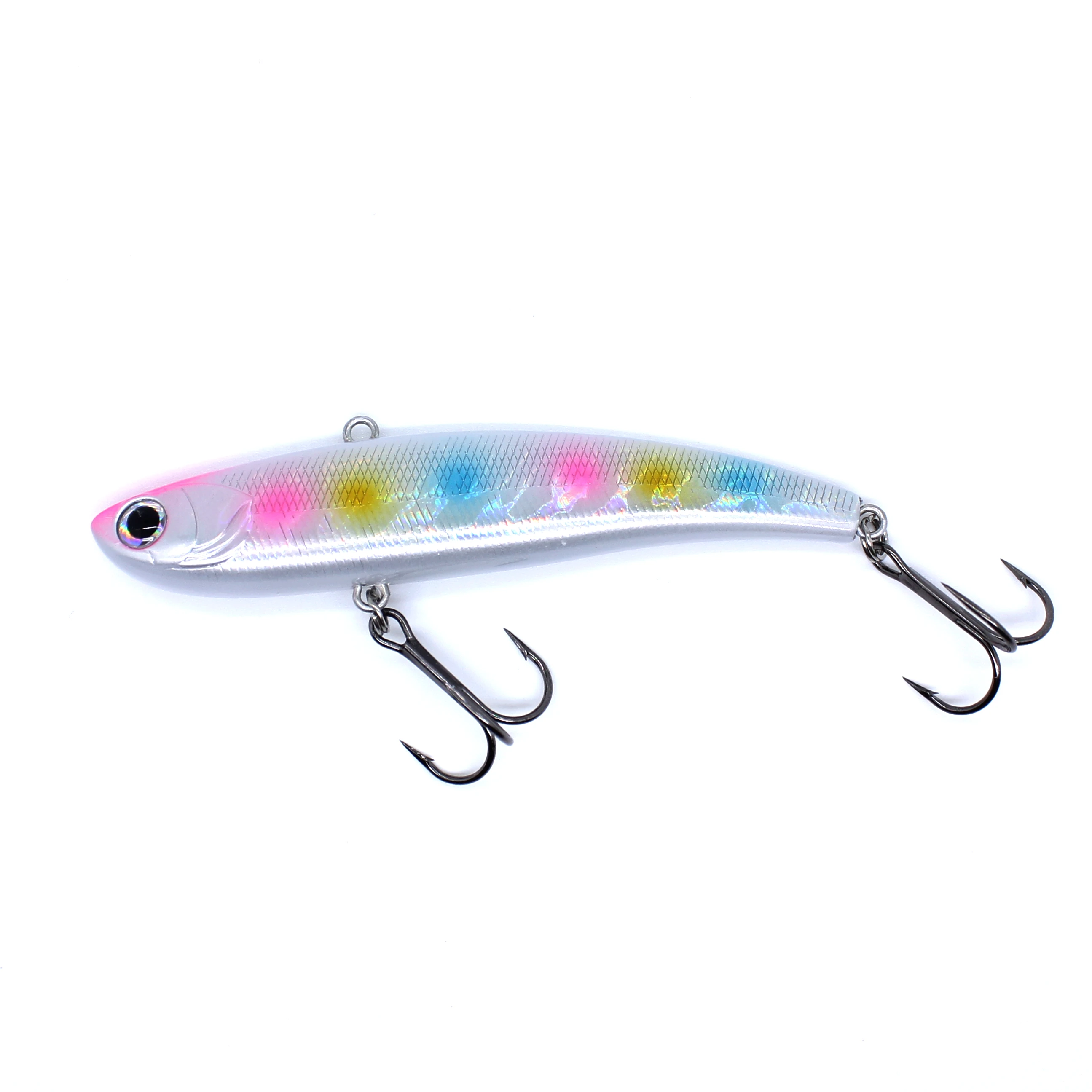 AOCLU Sinking VIB Vibration 90mm 29g Fisch Form Harten Köder Locken Bass VMC Haken Lange Abstand Casting Eis super Qualität – Detail 19