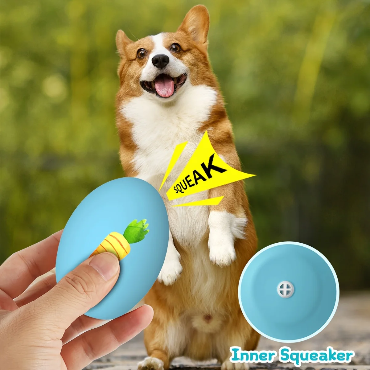 SCGK 10PCS Easter Limited Edition Cute Pet Dog Toys, Easter Egg Pet Dog Sound Toys, Interactive Toys for Small and Medium Dogs. 4