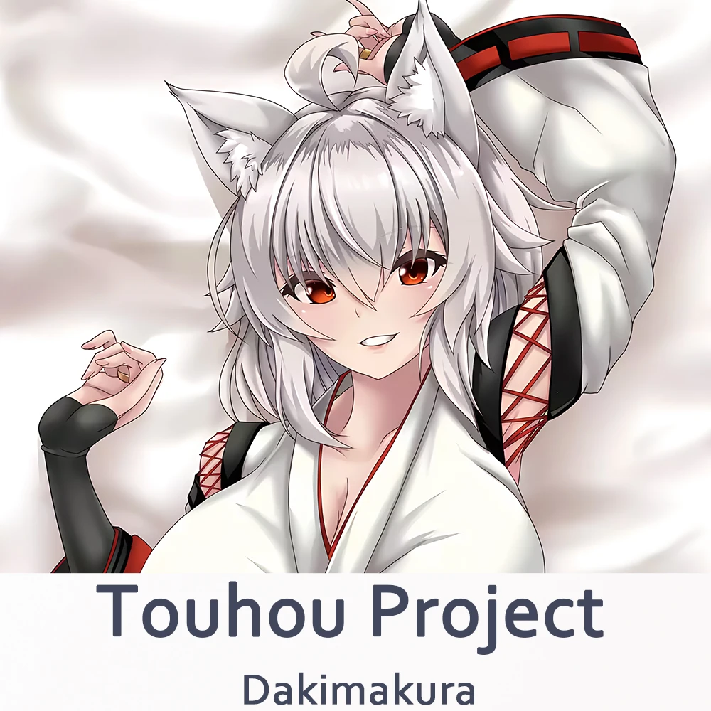 

Touhou Project Inubashiri Momiji Dakimakura 2WAY Hugging Body Pillow Case Anime Pillow Cushion Cover Xmas Gifts