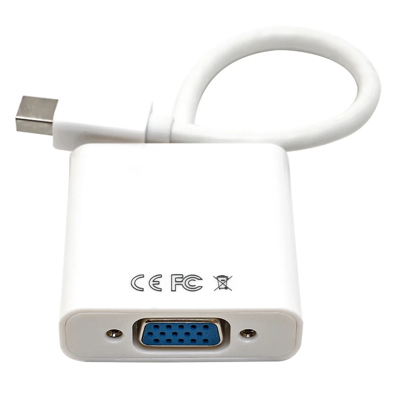 

Mini DisplayPort to VGA Male to Female Adapter Video Converter Cable for