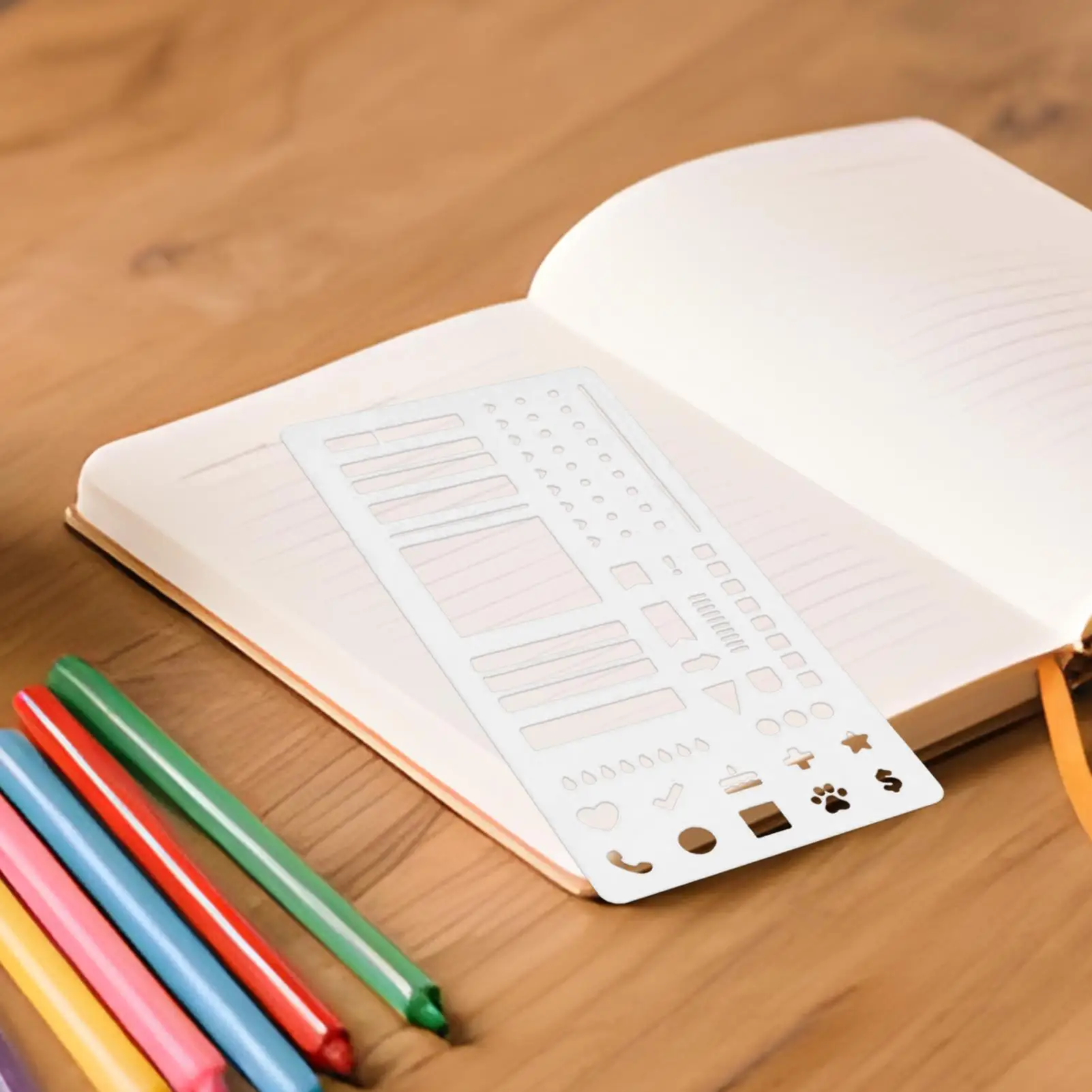 Planner Stencils, Planner Stencil Journal Dotted Ruler For Banners Lists Stamps Lettering Bookmark Diary Scrapbook Drawing