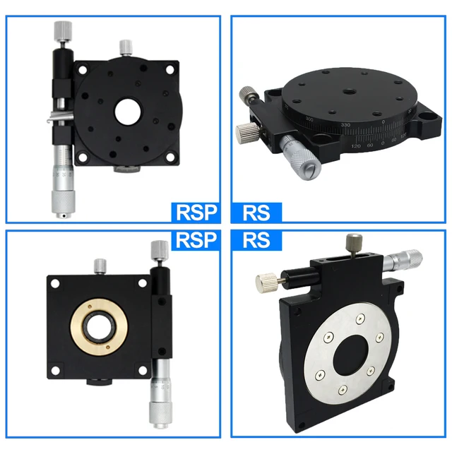 R軸360度回転スライドテーブル手動精密光学調整角度プラットフォームリニアステージ40-125mm AliExpress