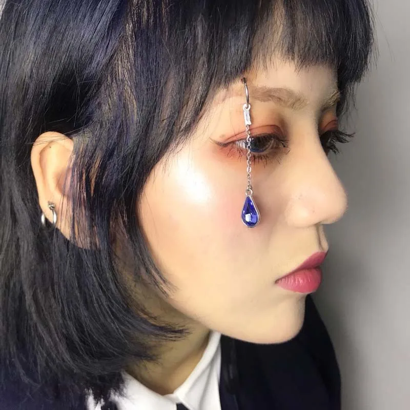 Stainless Steel Eyebrow Piercing Ring Chain Stainless Steel Body