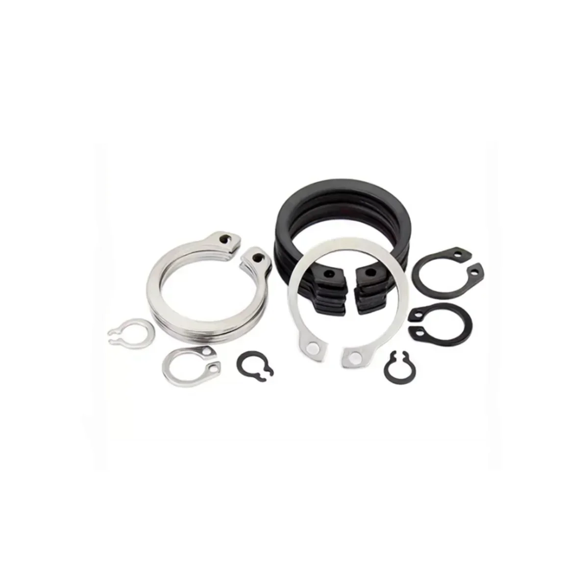 304 Stainless Steel Shaft Retaining Ring / A-Type Shaft Clamp Bearing Elastic Snap Ring / C-Type Snap Ring