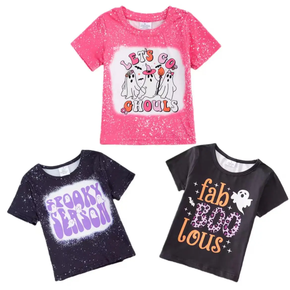 LAZYCHILD Halloween Shirt Women - Leopard Bow Pumpkin Graphic Tee, Funny Fall Short Sleeve T-Shirt