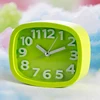 Candy Color Alarm Clock Battery Silent Home Desk Table Analog Clock Snooze 4