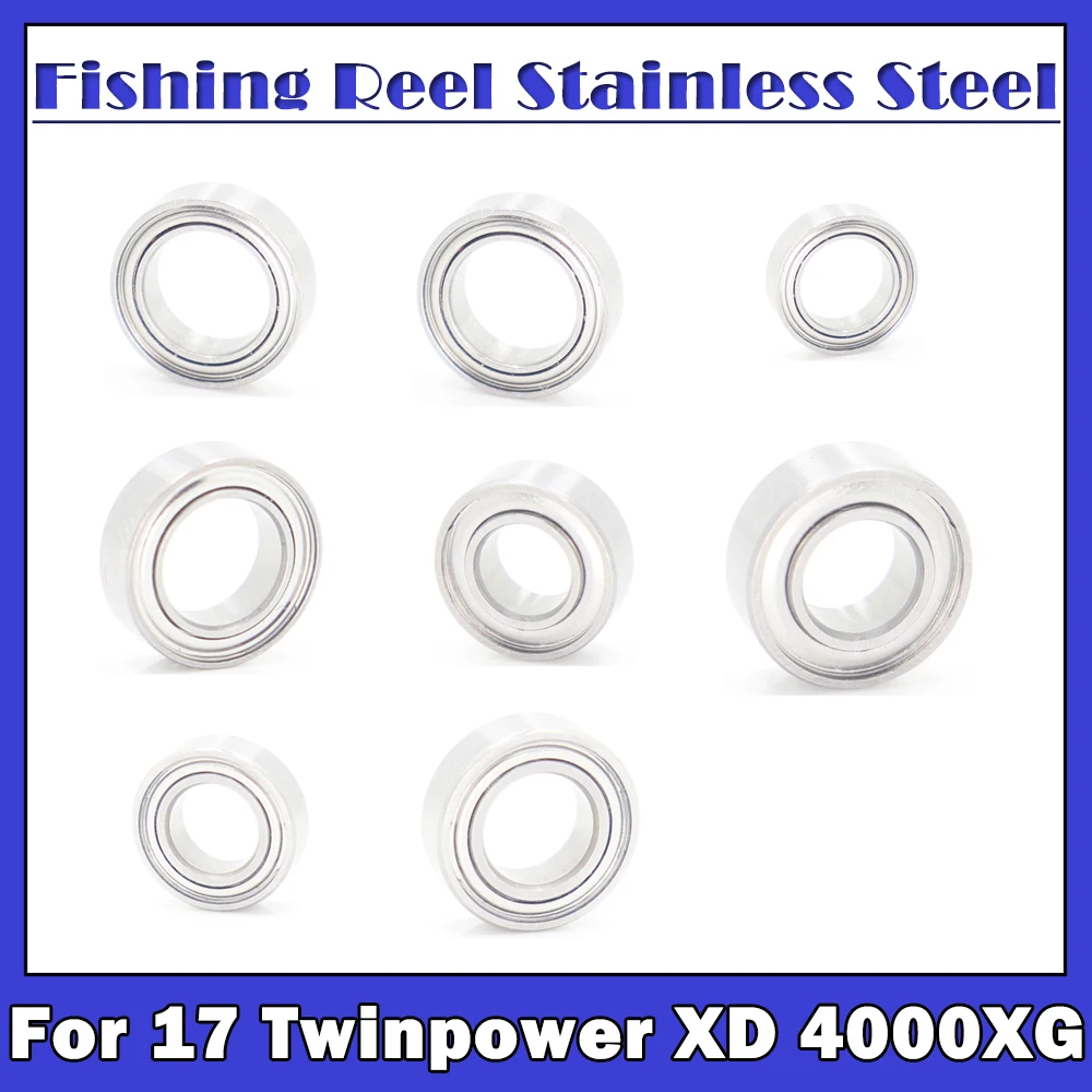

Fishing Reel Stainless Steel Ball Bearings Kit For Shimano 17 Twinpower XD 4000XG 037473 Spinning reels Bearing Kits