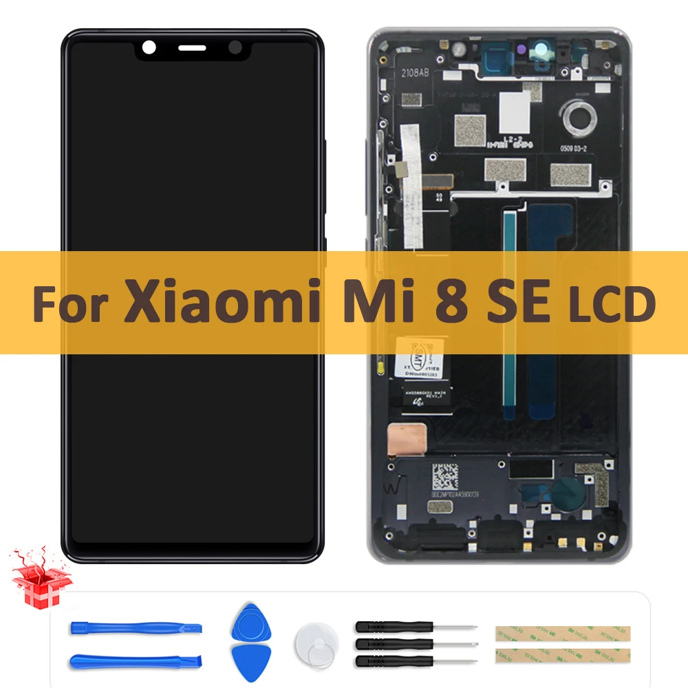 

5.88" Original Super AMOLED For Xiaomi Mi 8 SE Mi8 SE LCD Display Touch Screen Digitizer Assembly with Frame for Xiaomi mi8se