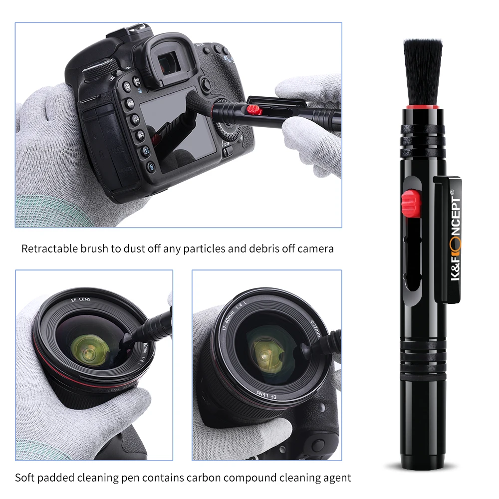 Description Picture 4 of itemK&F Concept 23 in 1 Camera Cleaning suit Kit for SLR Cameras Full Frame DSLR Camera Lens With Blue Waterproof Bag