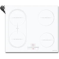 NOXTON Белый/черный индукционный штекер для фрезы (Великобритания: 800 Вт/ЕС: 500 Вт), 4 зоны с 1 зоной гриля, сенсорный экран 60 см, предохранительный замок, керамическое стекло