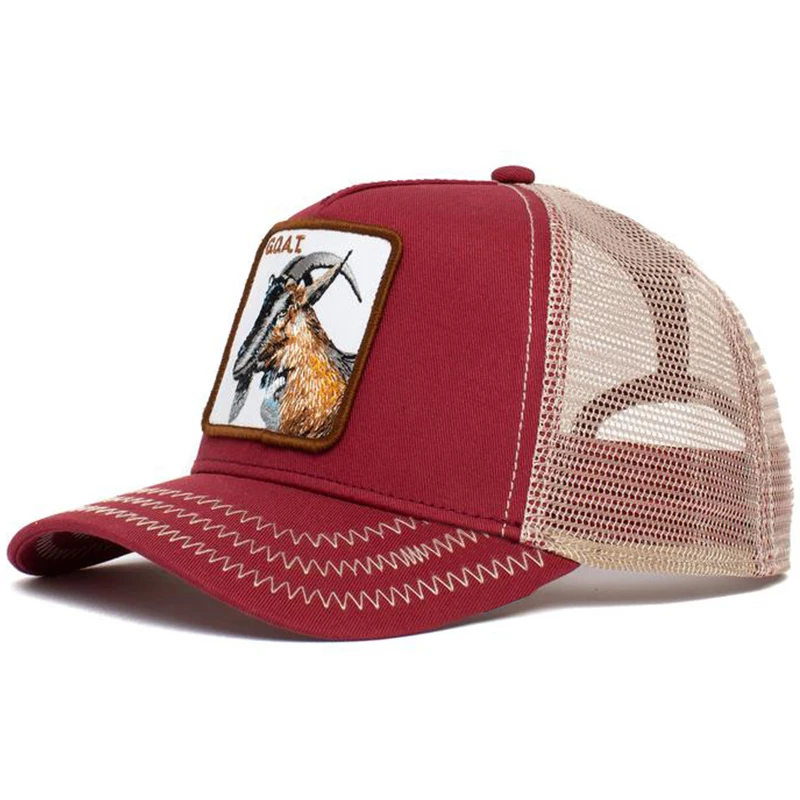 Summer Embroidery Outdoor Baseball Cap American Trucker Hat Sport Net Mesh Caps_voghion.com