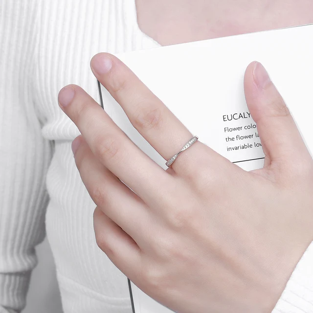 女性用ダイヤモンド結婚指輪,V字型バンド,完全なモアッサナイト 女性用ダイヤモンド結婚指輪,V字型バンド,完全なモアッサナイト