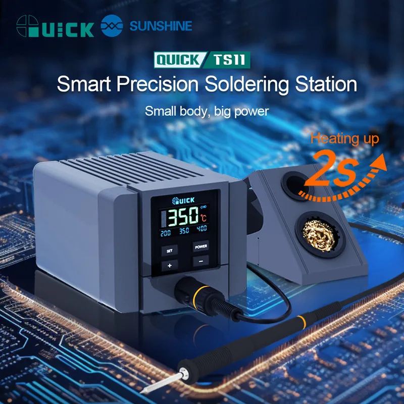 QUICK TS1 90W Smart Soldering Station with HD Color Screen BGA ...