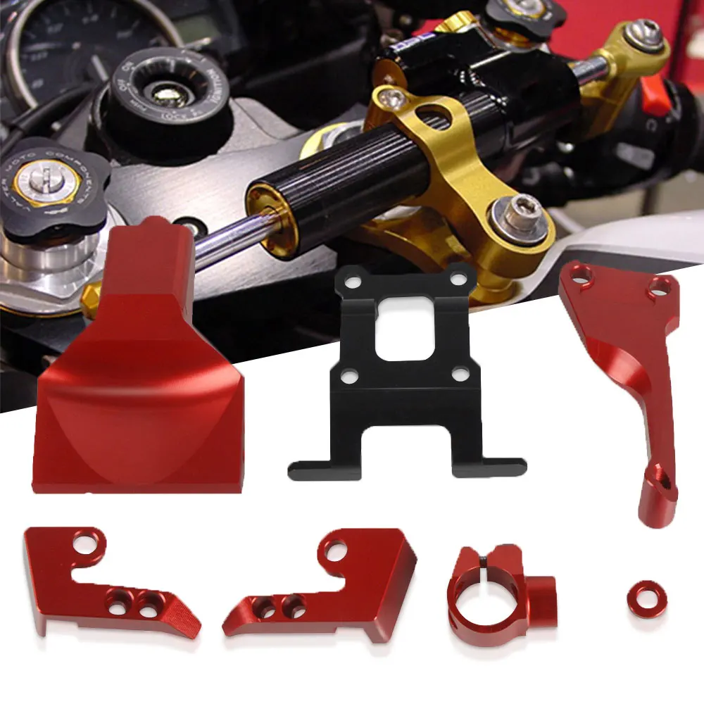 

For YAMAHA MT-07 fz-07 2014-2018 2015 MT-07 Moto Cage 2014-2016 Motorcycle Steering Stabilize Damper Bracket Support Mount Kit