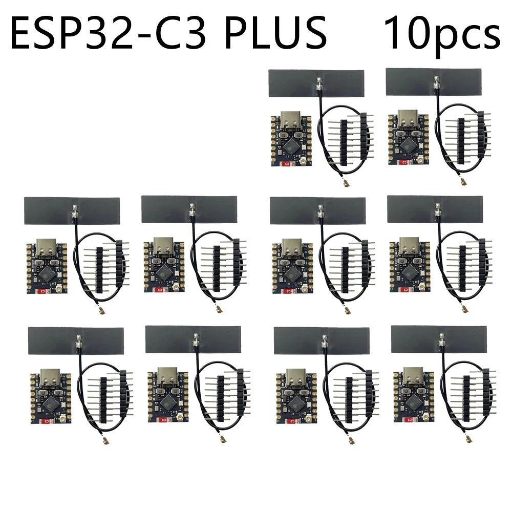 ตัวเลือกสินค้า บอร์ดพัฒนา ESP32-C3 SuperMini Plus RGB LED Antenna WiFi รุ่นสีแดง