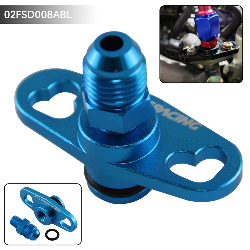 Fuel Rail Adapter With An6 Tail For Mitsubishi Evo 1 2 3 Eclipse Dsm