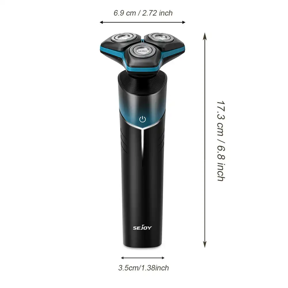 Sejoy Electric Shaver Washable Rechargeable 5 IN 1 Electric Razor Hair Clipper Cutting Shaving Machine for Men Beard Trimmer 6