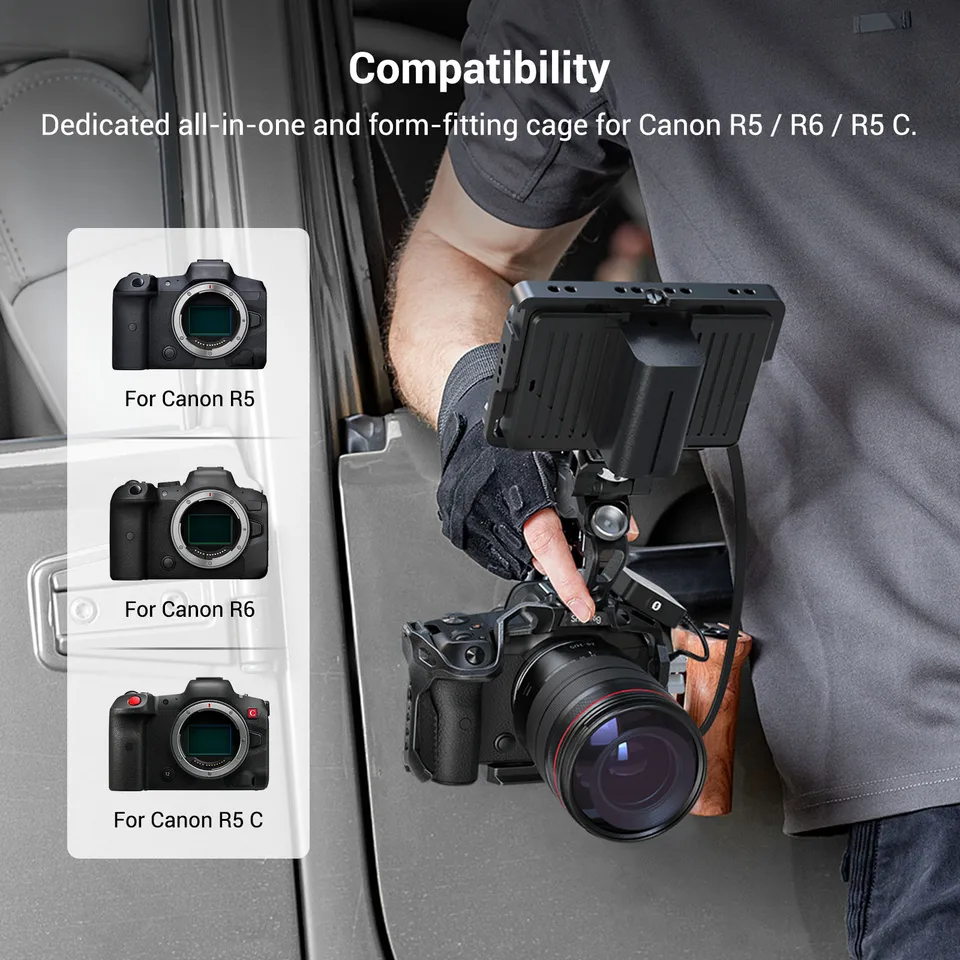 SmallRig Black Mamba EOS R5C RCamera Cage with Cable Clamp and Top